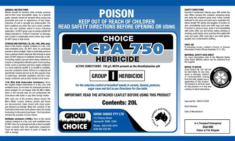 mcpa label herbicide.